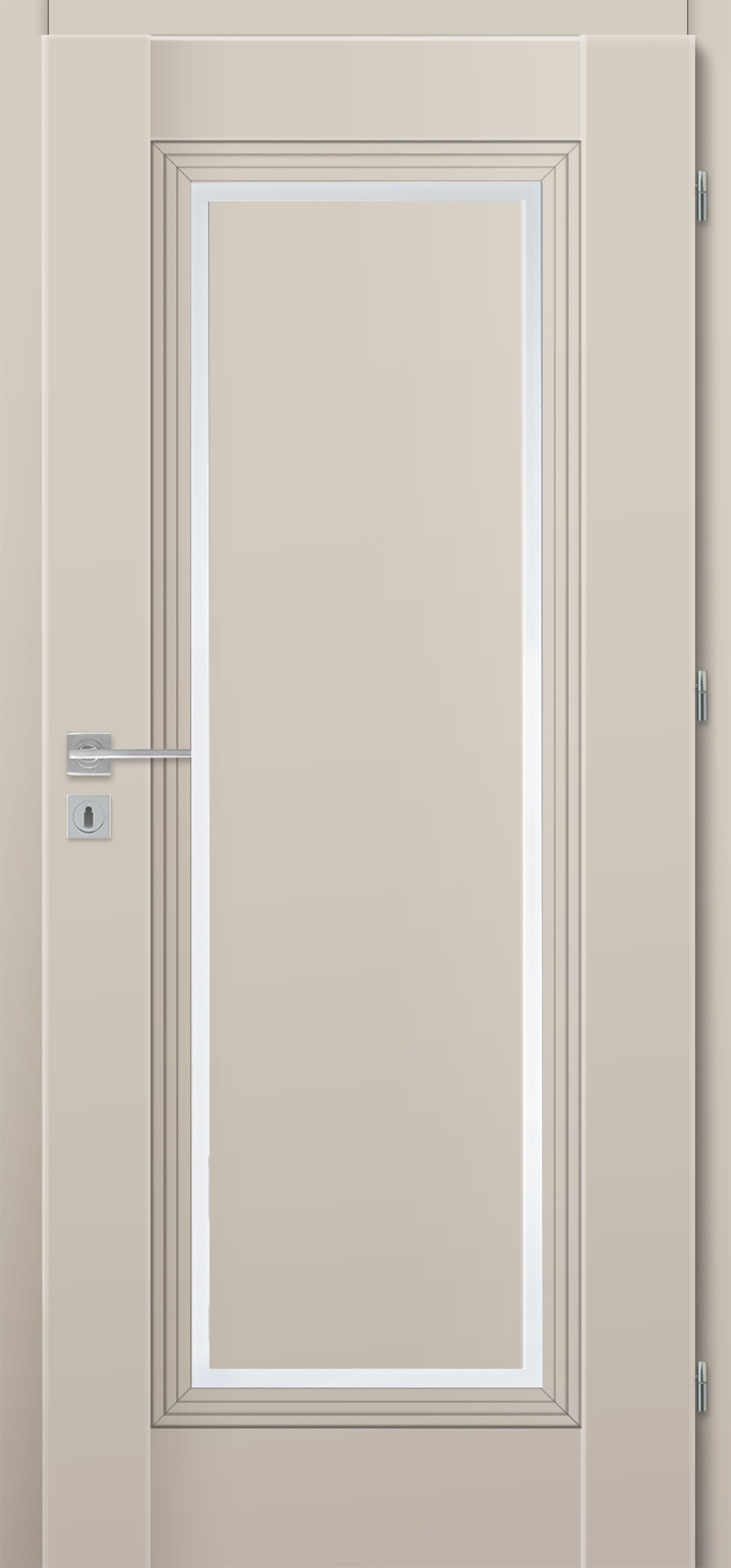 Laminuotos vidaus durys su užlaida VOSTER Varadero 10, dešininės, spl. Cashmere, 2030x844x40 mm