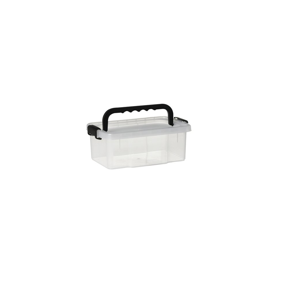 Daiktadėžė PLAST TEAM Uno Box, dangtis su rankena, skaidri, 37,5 x 16,8 x 28,5 cm, 11,5 l