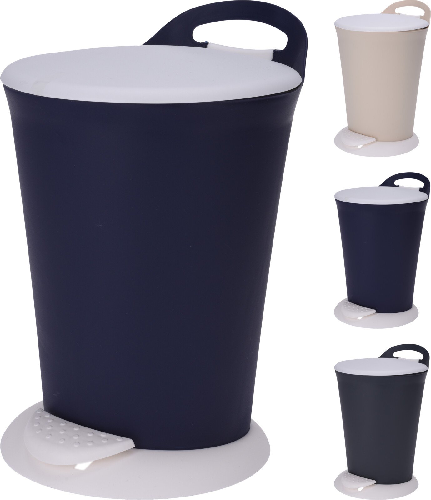 Šiukšliadėžė, su pedalu, 3 skirtingos sp., 6 l