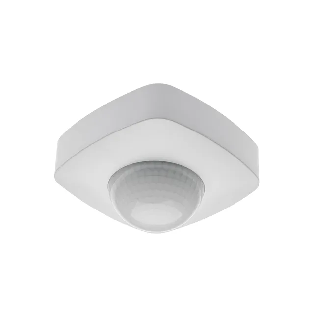 Judesio jutiklis GTV Cr-Co1000-00, IP20, 360°, 20 m ± 2,2-6m, 2000W, 220-240V, PIR sensorius, tinka LED, 100 x 100 x 70 mm, balta