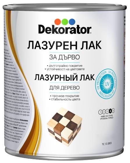 Lazūrinis lakas - impregnantas DEKORATOR, 2,5 l, palisandras
