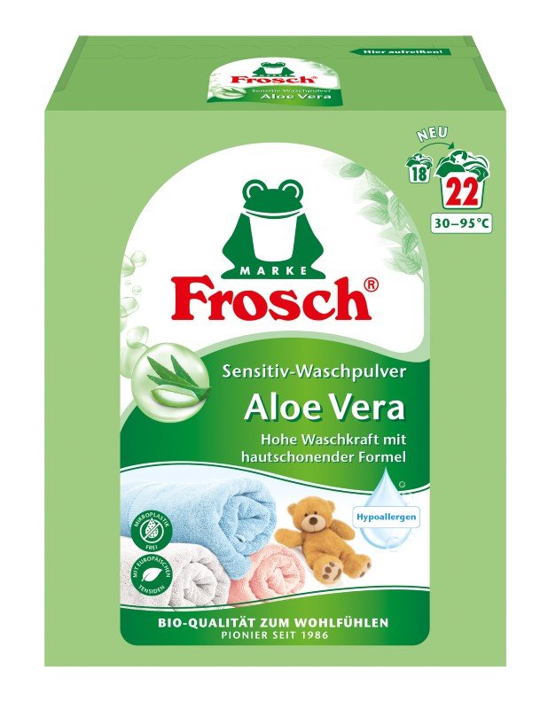 Skalbimo milteliai FROSCH Aloe Vera, 1,45 kg