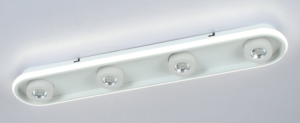 Lubinis LED šviestuvas BALTIK GAISMA K39237 Wt, 4000K, dimeriuojamas, su pultu, baltos sp., 800 x 135 x 50 mm