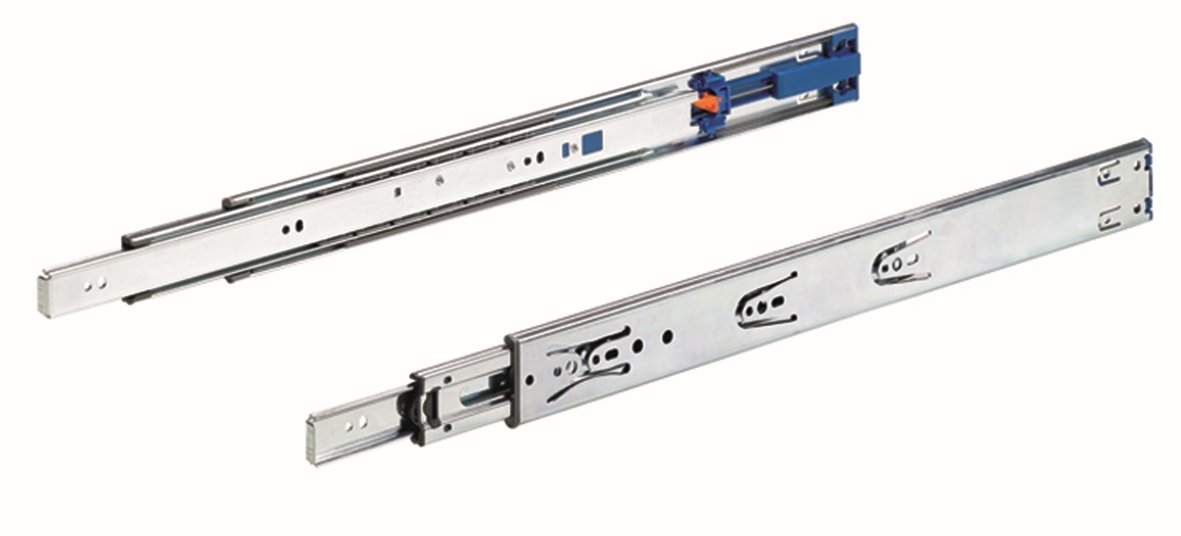 Stalčių bėgeliai su guoliais HETTICH, 450mm, pilno ištraukimo su slopintuvu, 9126922