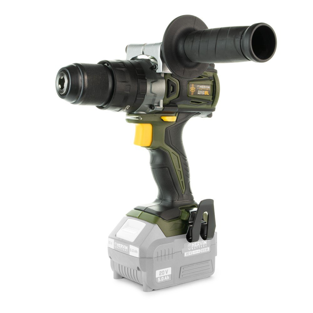 Akumuliatorinis smūginis gręžtuvas HERVIN BATTERY, 20 V, bešepetėlinis, 60 Nm, 2 greičiai, be akumuliatoriaus, BLMD-210BJST