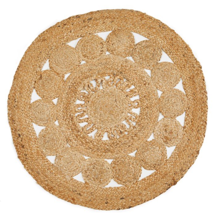 Kilimas LUXOR LIVING Bobo, 80 x 80 cm, apvalus, 100% džiutas, 701878