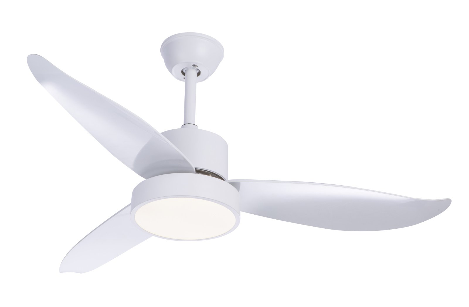 Pakabinamas LED šviestuvas GLOBO Ramona, 18W, 230V, 4000K, 1952 lm, su 55W ventil., su 2xAAA, pultu, su laikmačiu, baltas, satinuotas stiklas, 450x1140mm, 03600
