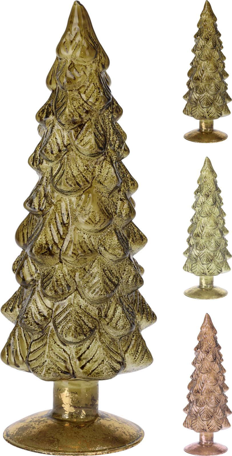 Dekoracija Eglė, 3 skirtingos spalvos, 9 x 9 x 25 cm