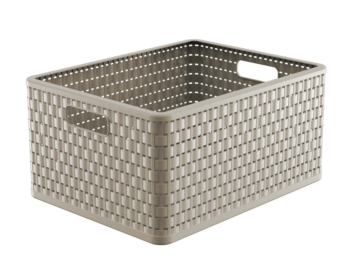 Krepšelis ROTHO A4 Country Plus, 28 l, cappuccino sp.