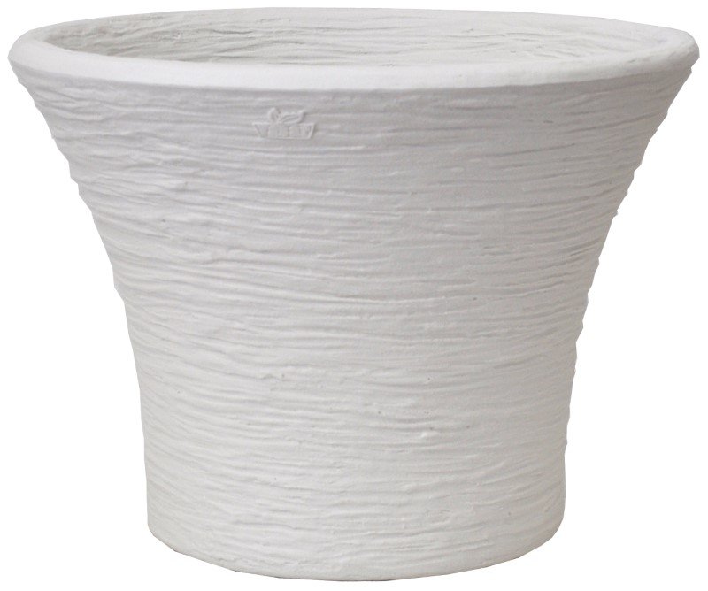 Plastikinis lauko vazonas cm.RO, 40 cm., baltas sp.