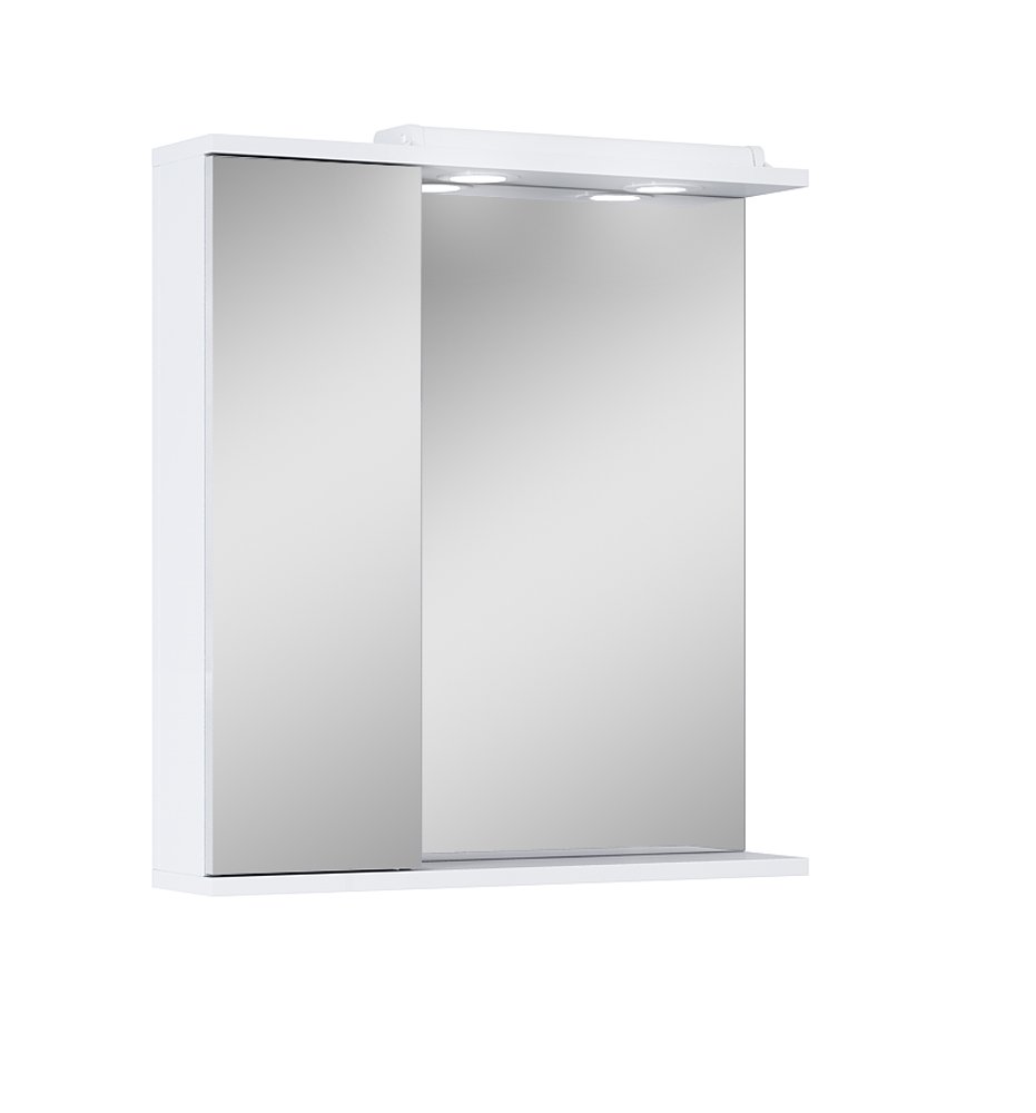Vonios spintelė ELITA Mirror, 64,7 x 60 x 12,6 cm, pakabinama, viršutinė, su LED apšvietimu