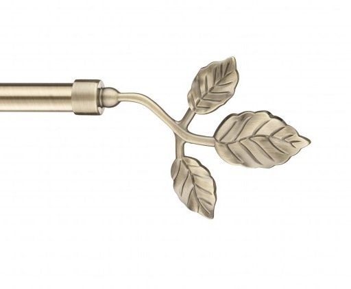 Užbaigimas karnizui STOL-KAR Lisc, Metalinis karnizo užbaigimas LISC. Skersmuo - 16mm. Spalva - sendintas auksas. Pakuotėje - 2vnt.