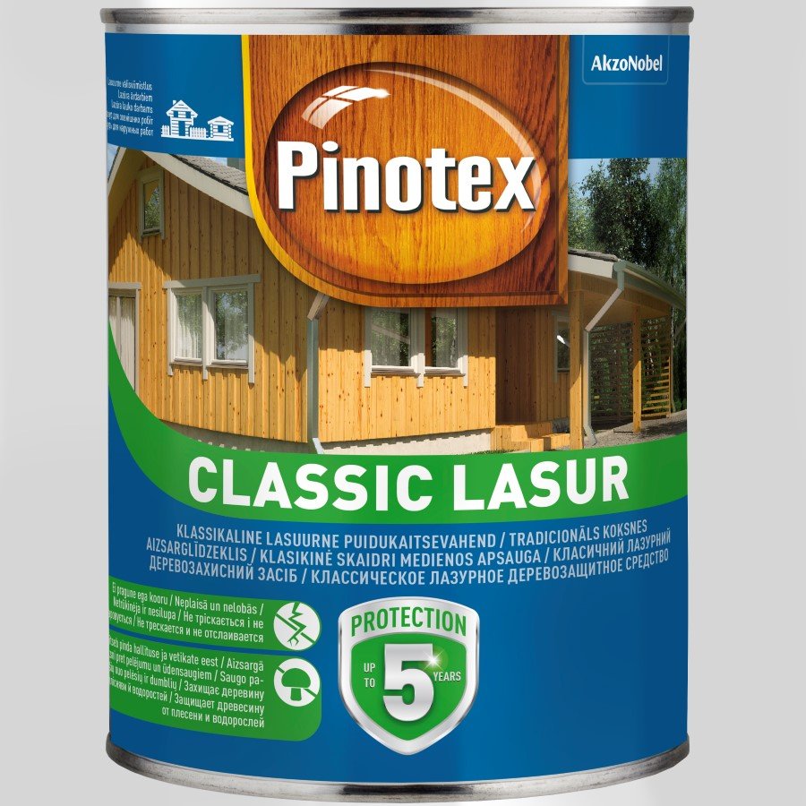 Medienos impregnantas PINOTEX Classic Lasur, 1 l, šermukšnis, matinis