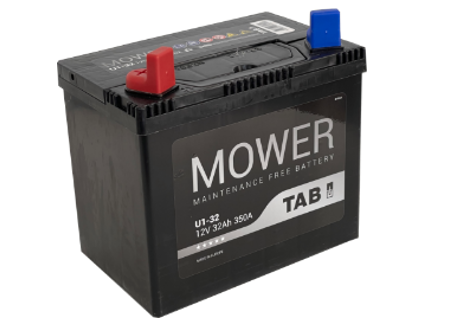 Akumuliatorius TAB Mower, 32Ah, start. srovė 350 EN, R, pliusas deš., 196x127x159/185mm, starterinis, rūgštinis, skirtas žoliapj. ir traktoriams