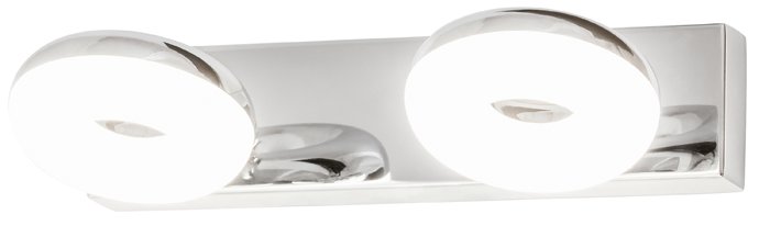 Vonios šviestuvas RABALUX Beata, LED, 2 x 5W, 230V 50Hz, 4000K, 2 x 465 lm, IP44, chromo sp., 55 x 250 x 150 mm, 5717