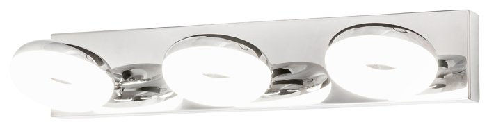 Vonios šviestuvas RABALUX Beata, LED, 3 x 5W, 230V 50Hz, 4000K, 3 x 465 lm, IP44, chromo sp., 75 x 385 x 150 mm, 5718