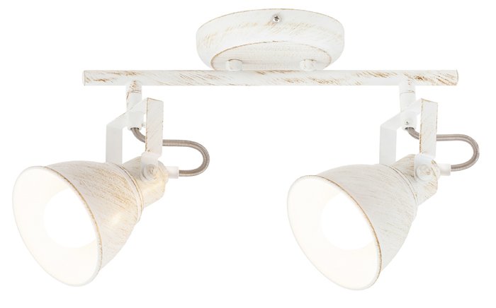 Kryptinis šviestuvas RABALUX Vivienne, E14, 2 x 40W, 230V 50Hz, antikinės sidabro sp., 120 x 300 x 210 mm, 5967