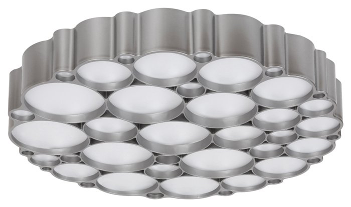 Lubinis LED šviestuvas RABALUX Andela, 48W, 230V 50Hz, 4000K, 2956 lm, dimeriuojamas, sidabro sp., 500 x 90 mm, 6039