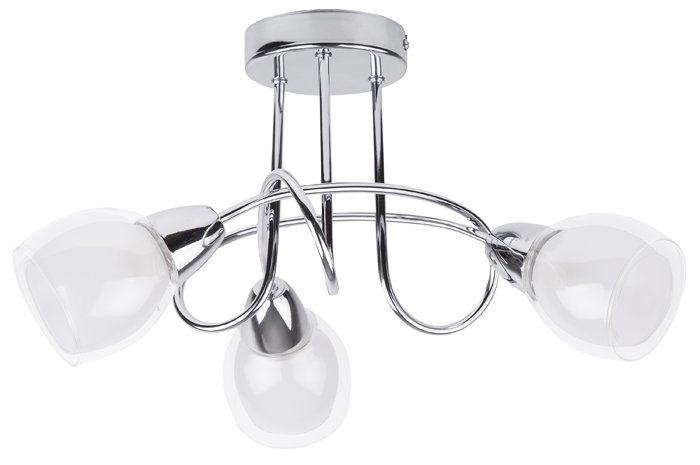 Pakabinamas šviestuvas RABALUX Dave, E14, 3 x 40W, 230V 50Hz, chromo sp., 230 x 410 mm, 6081