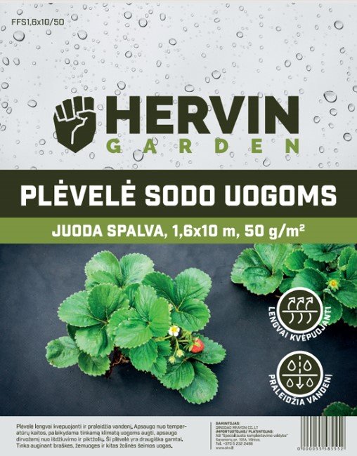 PlėvelėsodouogomsaugintiHERVINGARDENA691330019,1,6x10m,50g/m2.,FFS1,6x10/50