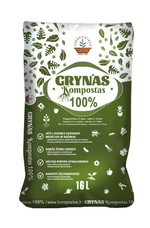Grynas kompostas, 16 l