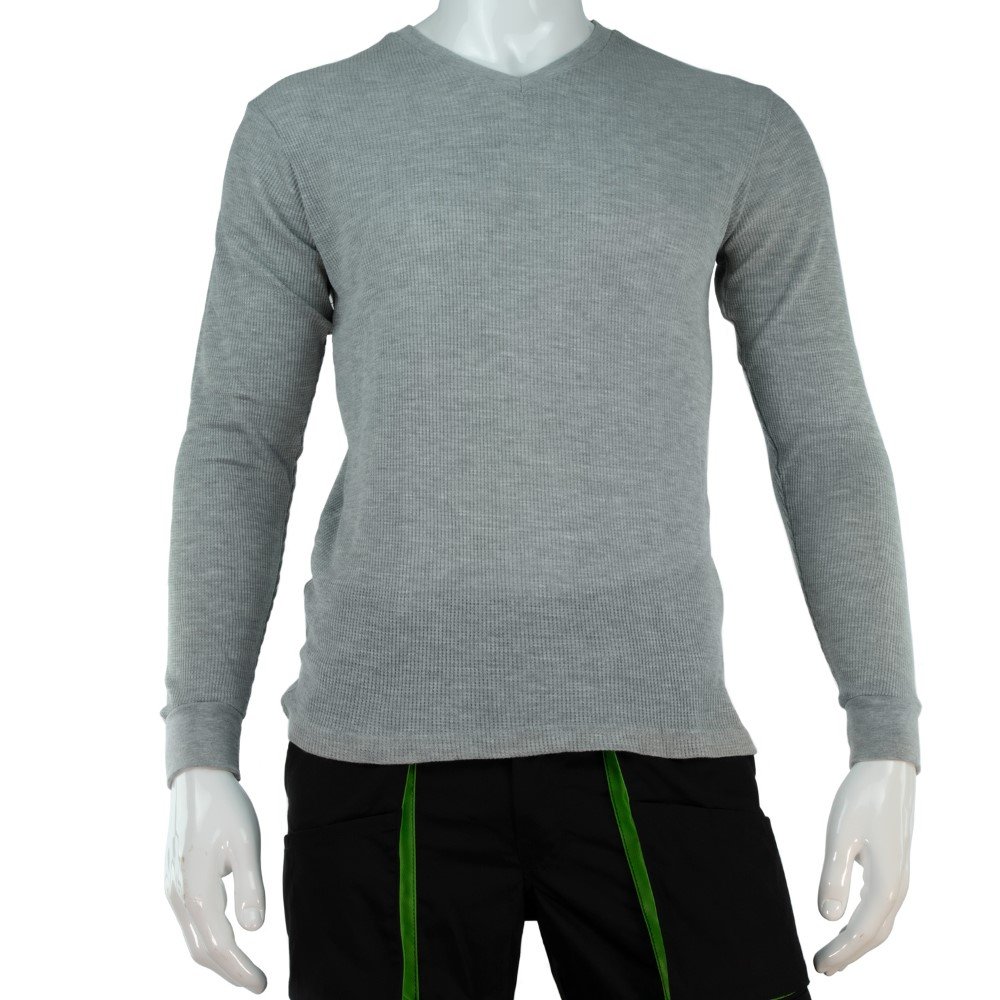 Vyriški šilti marškiniai ilgomis rankovėmis HERVIN, pilka spalva, 190g, XL dydis, 7860024