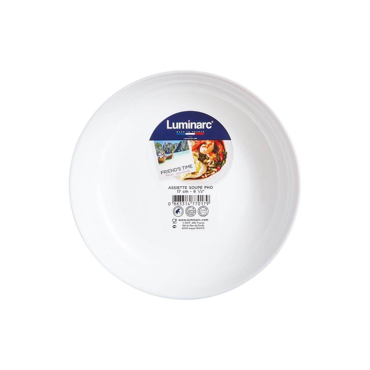 Lėkštė serviravimui LUMINARC Friends Time, baltos sp., 17 cm