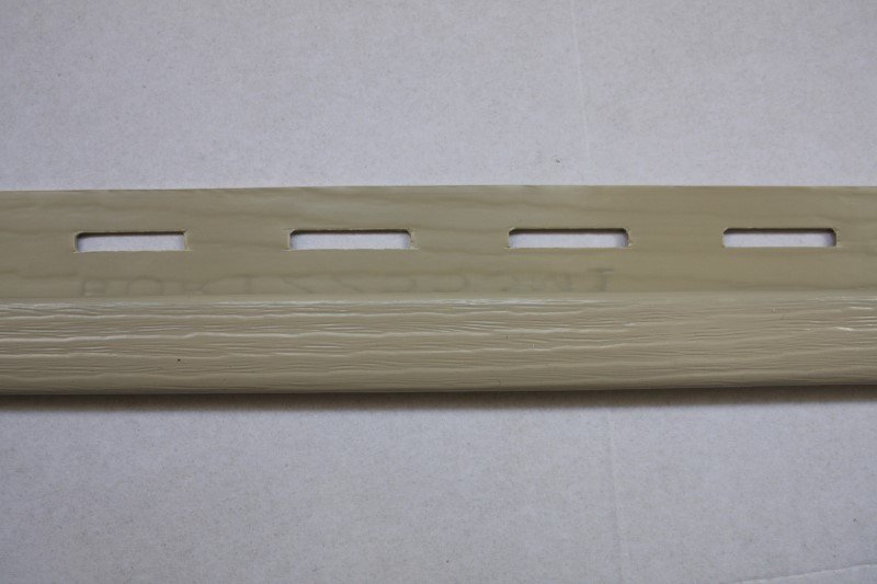 PVC užbaigimo profilis S 14 SIDING BOR, Ilgis 3,81 m, smėlio spalvos