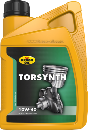 Variklinė alyva KROON-OIL Torsynth 10W-40, pusiau sintetinė, benzininiams ir dyzeliniams varikliams, 1L