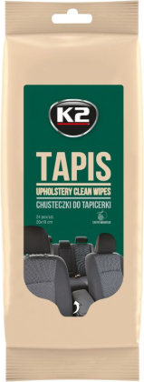Drėgnos servetėlės K2 Tapis, skirtos tekstilei, 20x18 cm, 24 vnt.