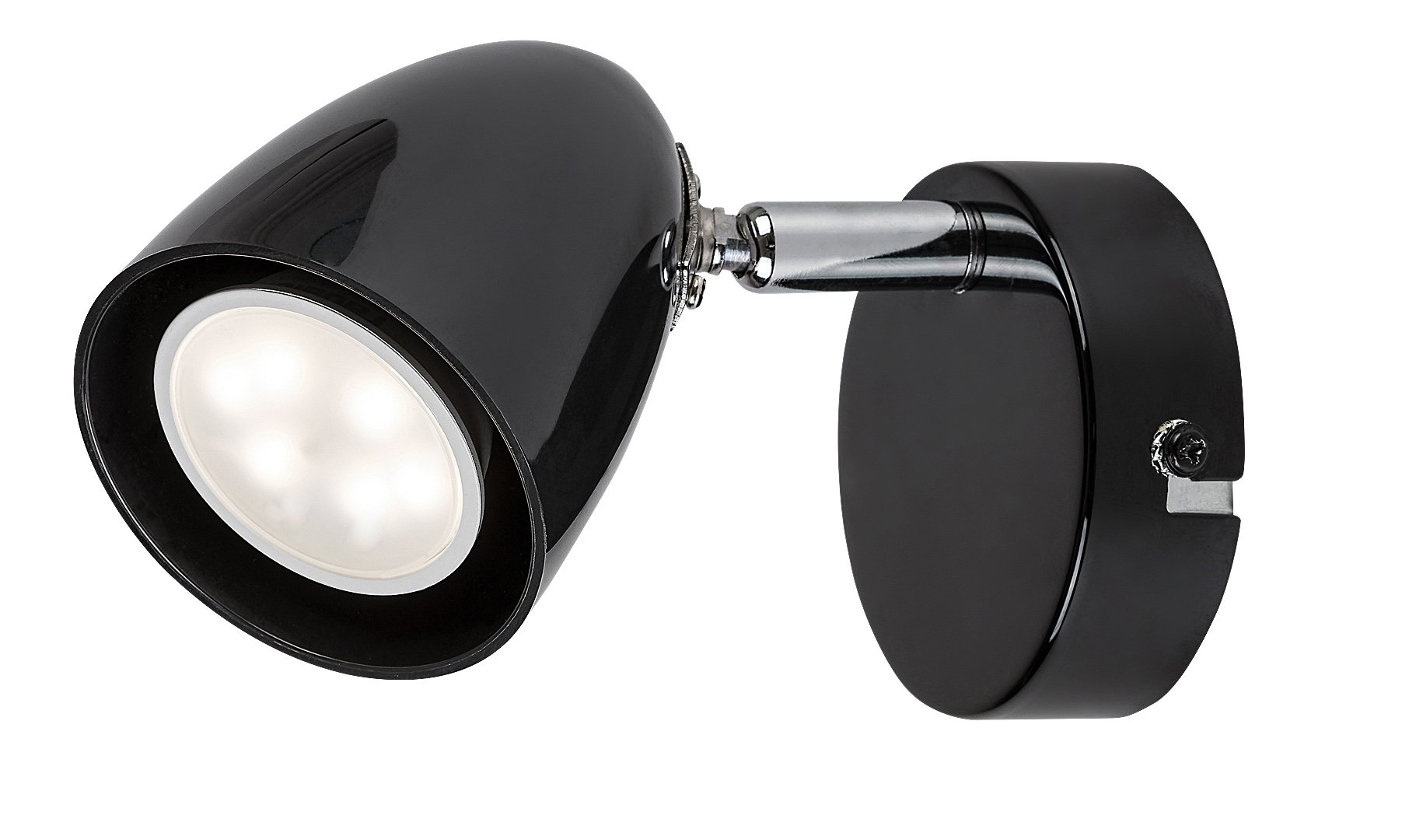 Kryptinis šviestuvas RABALUX Perico 73015, GU10 1X MAX 5W, skermuo 70 mm, IP20, 230V, 50Hz, juodos sp.