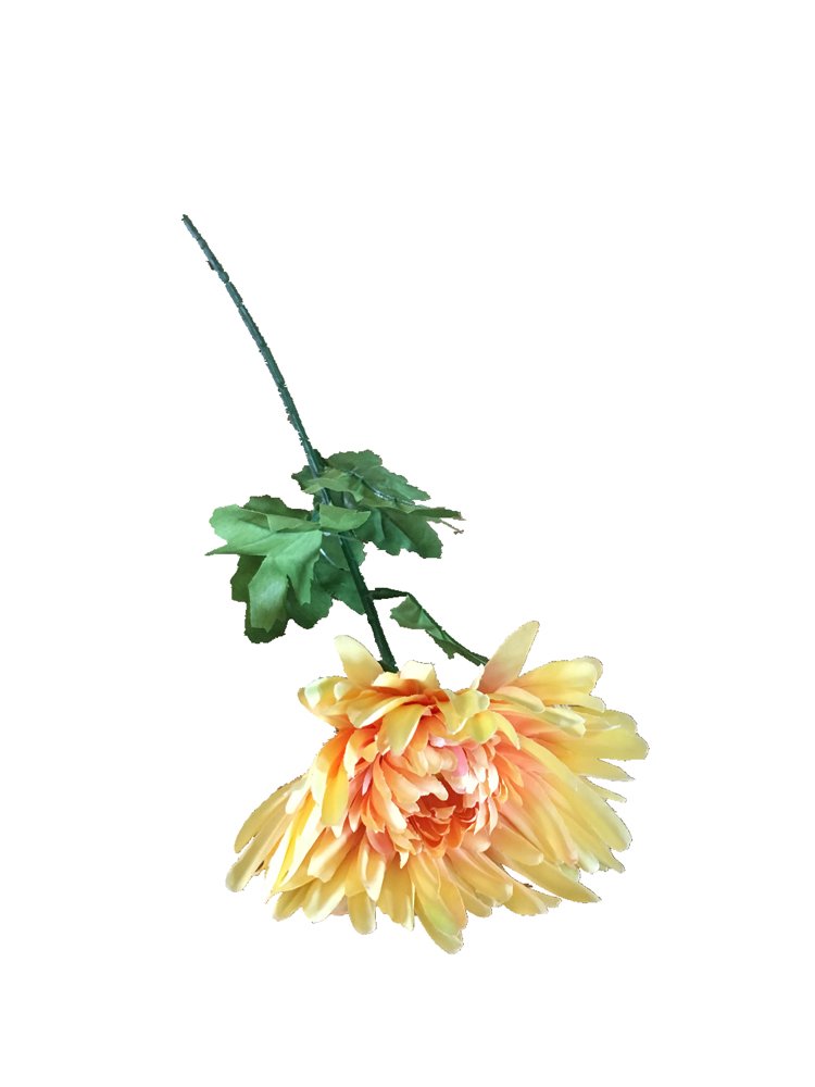 Dirbtinė gėlė, chrizantema NOVELLY HOME GF13409G, geltonos sp., 70 cm