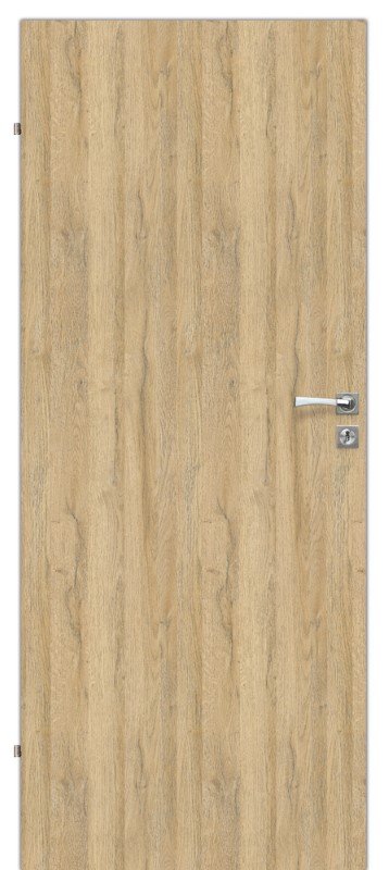 Laminuotos vidaus durys su užlaida VOSTER Plain, dešininės, spalva Bawaria oak, matmenys 2030 x 744 x 40 mm