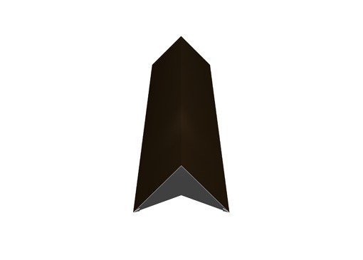 Kraigas, matmenys 190 x 190 x 2000 mm, ruda spalva, RR32/RAL8019