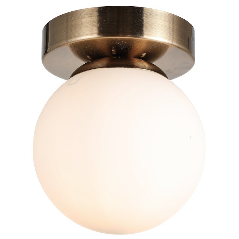 Lubinis šviestuvas G.LUX Gt-390-1C-Ab Ball-1, 1xE27, išmatavimai: 13*15,50 cm, be lemputės kompl., žalvario sp.