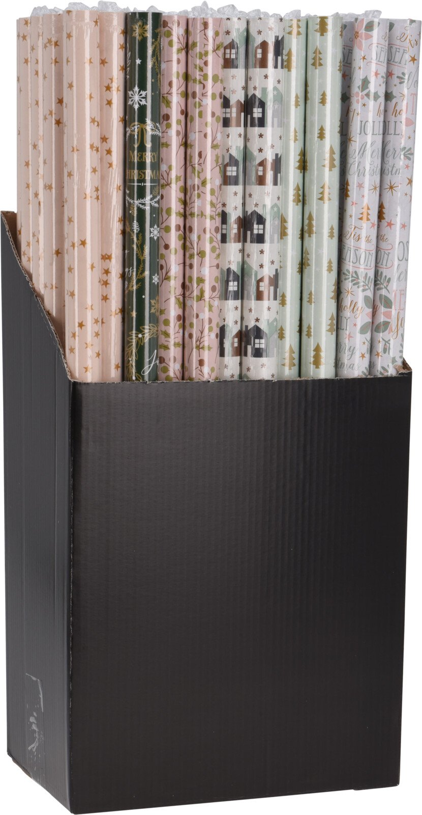 Dovanų pakavimo popierius, 6 skirtingi dizainai, įvairių sp., 70 x 200 cm