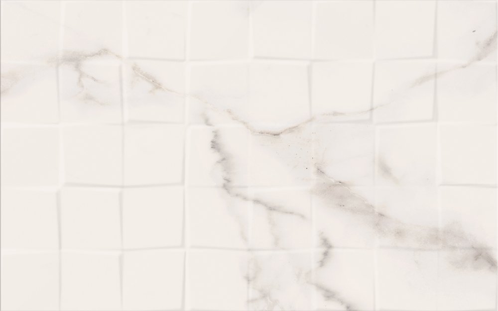 Dekoratyvinės plytelės CERSANIT, Style Stone White Glossy Structure, 25 x 40 cm, 1,200 m2/dėž., baltas marmuras