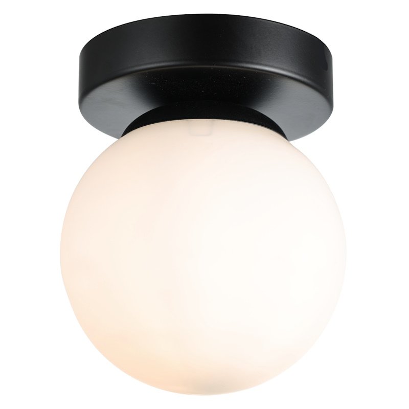 Lubinis šviestuvas G.LUX Gt-390-1C-Bl Ball-2, 1xE27, išmatavimai: 13*15,50 cm, be lemputės kompl., juodos sp.