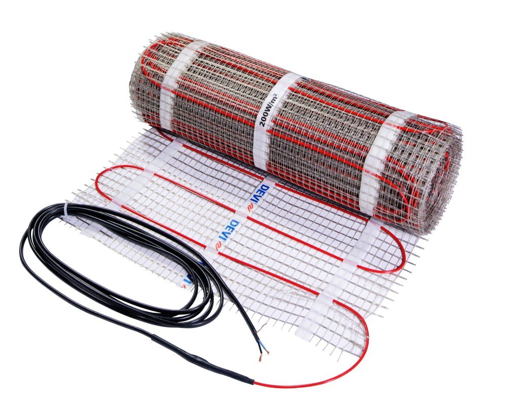 Grindų šildymo kilimėlis betono grindims DEVImat™ 200T (DTIF), 500 W, 2,5 m² (0,5x5 m), 230 V, 83020739