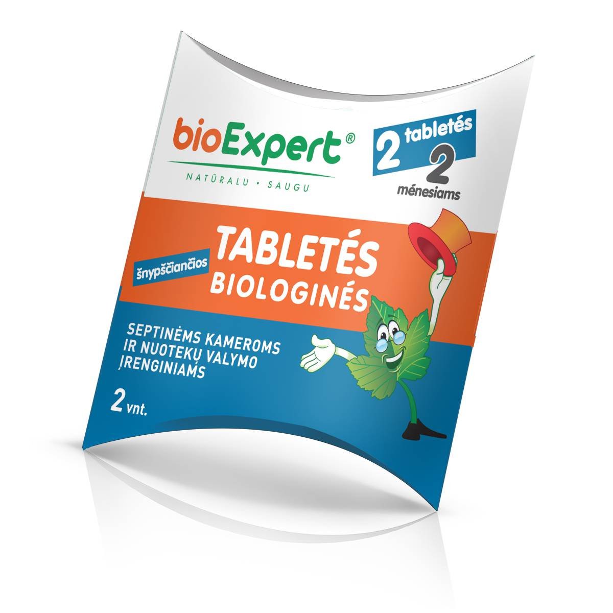 Biologinės tabletės nuotekų duobėms, kanalizacijai, 2 tabletės