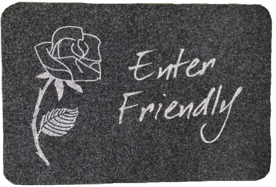 Kilimėlis RICCO Porto Enter Friendly, 40 x 60 cm, tekstilinis, 869-008