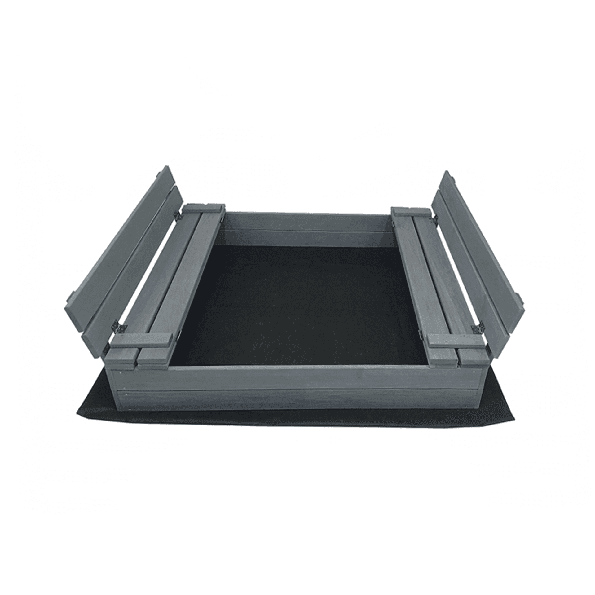 Smėliadėžė 4IQ, matmenys 120x120cm, pilka spalva