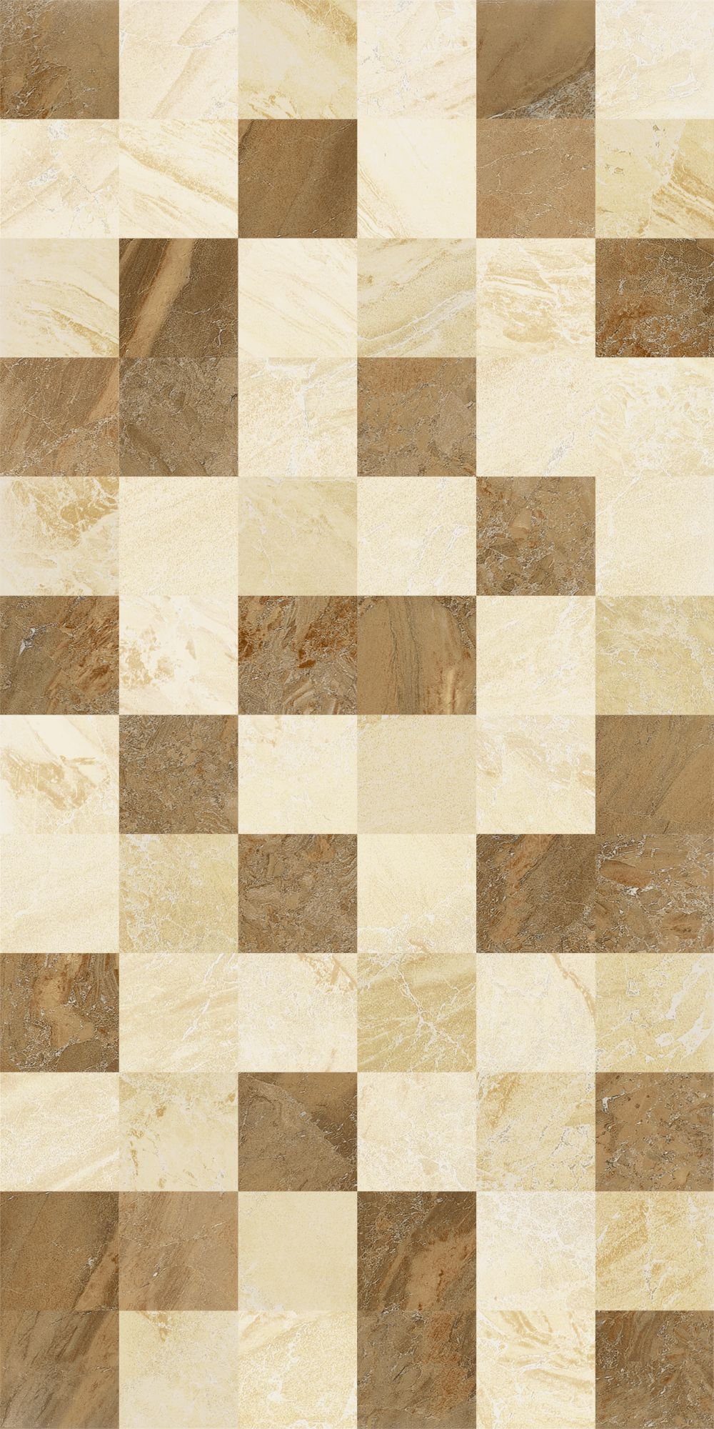 Dekoratyvinės keraminės plytelės KAI GRAND CANYON SQUARES MIX 4899, 30 x 60 cm, 1,620 m2/dėž., spl. smėlio, ruda