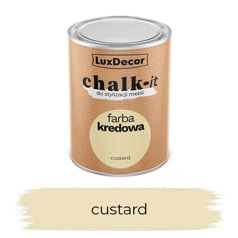 Kreidiniai dažai LUXDECOR Chalk-It, 750 ml, (29) Custard