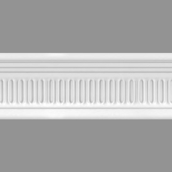 Lubų/sienų apdailos juostelė NOVELLY HOME M8, spl. balta, 50x90x2000 mm, 4vnt