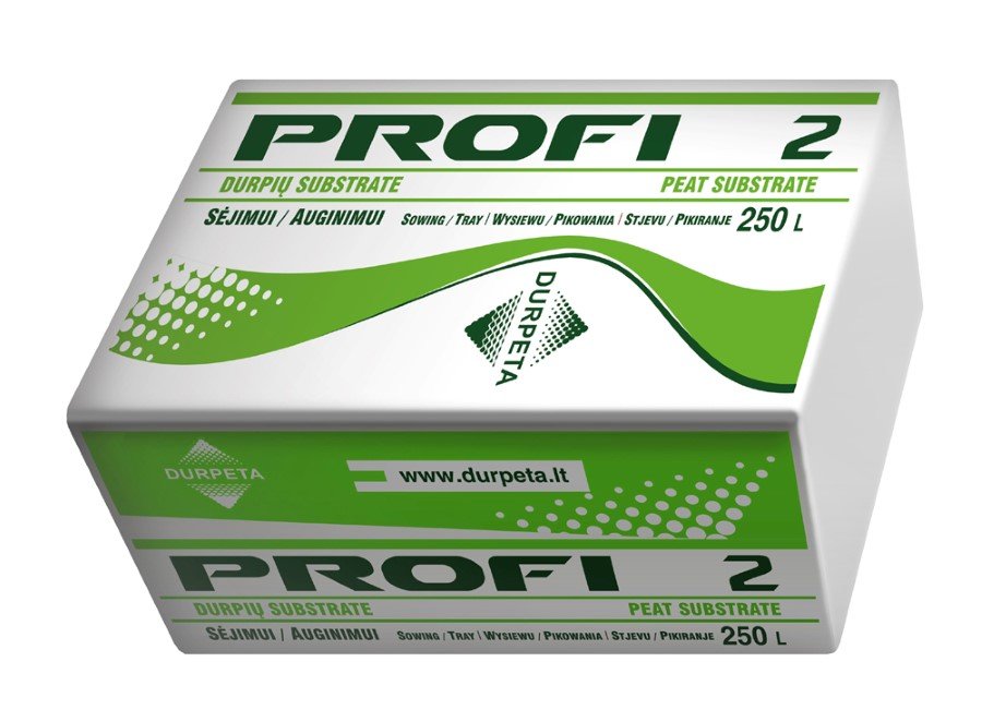 Substratas DURPETA Profi Mix2, su moliu, 250 l