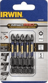 Smūginiai sukimo antgaliai IRWIN Impact Pro, 57 mm, 5 x PZ2