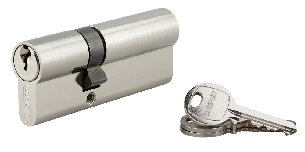 Spynos cilindras THIRARD, SA 30x50 mm, 3 raktai, nikelis, 193610
