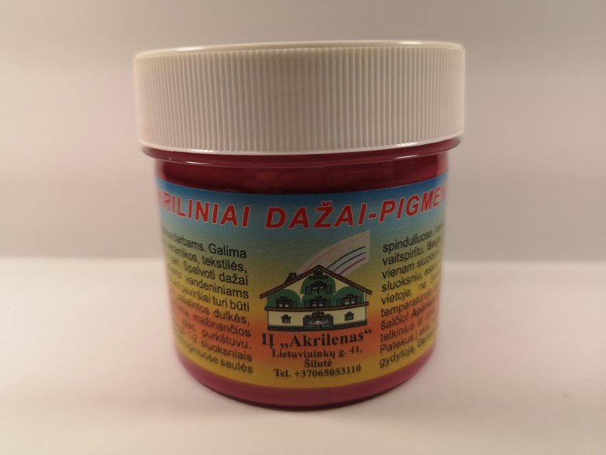 Akriliniai dažai AKRILEN, šv. vyšninės sp., 120 ml
