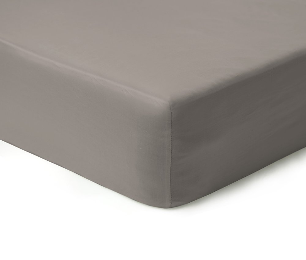 Satininė paklodė su guma KARALIŠKAS MIEGAS, 180 x 200/30 cm, smėlio sp.